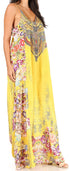 Vestido largo informal de verano con cuello en V y tirantes finos para mujer de Sakkas Sofia