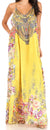 Vestido largo informal de verano con cuello en V y tirantes finos para mujer de Sakkas Sofia