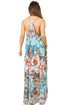 Vestido largo informal de verano con cuello en V y tirantes finos para mujer de Sakkas Sofia