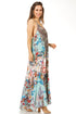Vestido largo informal de verano con cuello en V y tirantes finos para mujer de Sakkas Sofia