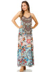 Vestido largo informal de verano con cuello en V y tirantes finos para mujer de Sakkas Sofia