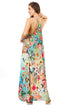 Vestido largo informal de verano con cuello en V y tirantes finos para mujer de Sakkas Sofia