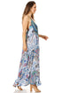 Vestido largo informal de verano con cuello en V y tirantes finos para mujer de Sakkas Sofia