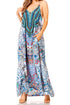Vestido largo informal de verano con cuello en V y tirantes finos para mujer de Sakkas Sofia