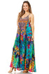 Vestido largo informal de verano con cuello en V y tirantes finos para mujer de Sakkas Sofia