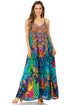 Vestido largo informal de verano con cuello en V y tirantes finos para mujer de Sakkas Sofia