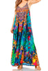 Vestido largo informal de verano con cuello en V y tirantes finos para mujer de Sakkas Sofia