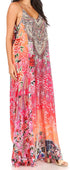 Vestido largo informal de verano con cuello en V y tirantes finos para mujer de Sakkas Sofia
