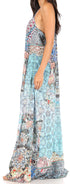 Vestido largo informal de verano con cuello en V y tirantes finos para mujer de Sakkas Sofia