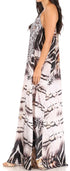 Vestido largo informal de verano con cuello en V y tirantes finos para mujer de Sakkas Sofia