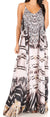 Vestido largo informal de verano con cuello en V y tirantes finos para mujer de Sakkas Sofia