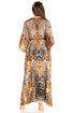 Vestido caftán maxi Maribel de Sakkas - Cuello en V y mangas cortas para mujer