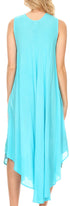 Vestido caftán maxi Sakkas Keola para mujer, vestido de verano sin mangas