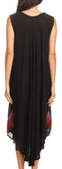 Vestido caftán maxi Sakkas Keola para mujer, vestido de verano sin mangas