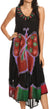 Vestido caftán maxi Sakkas Keola para mujer, vestido de verano sin mangas
