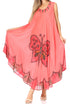 Vestido caftán maxi Sakkas Keola para mujer, vestido de verano sin mangas