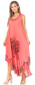 Vestido caftán maxi Sakkas Keola para mujer, vestido de verano sin mangas