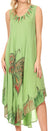 Vestido caftán maxi Sakkas Keola para mujer, vestido de verano sin mangas
