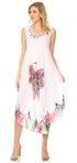 Vestido caftán maxi Sakkas Keola para mujer, vestido de verano sin mangas