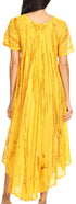 Sakkas Devora Maxi camisón caftán caftán para mujer Tie Dye Batik y corsé