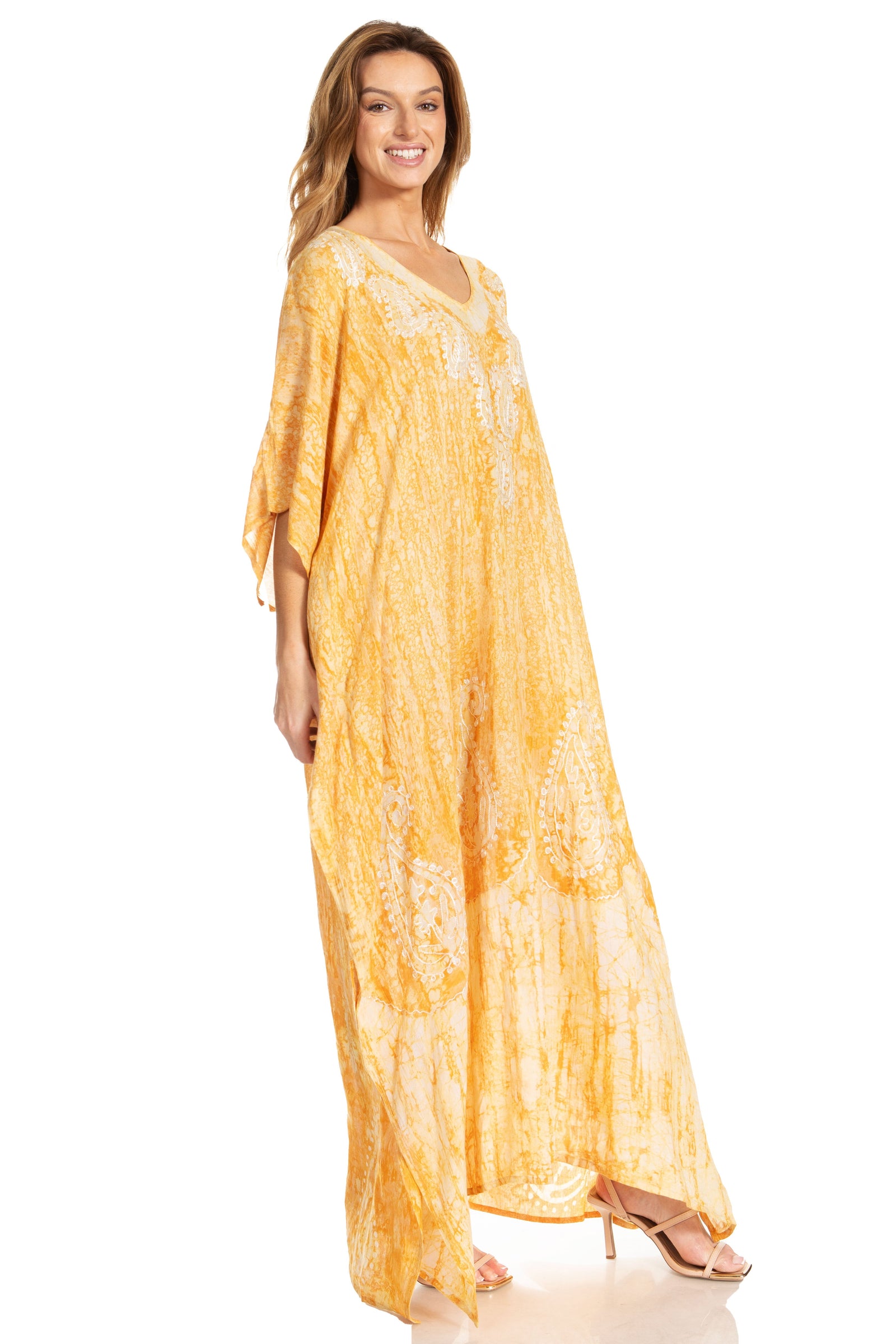 Sakkas Tacy Women's Boho Summer Maxi Dress for Casual or Lounge Wear