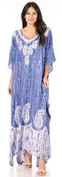 Sakkas Tacy Women's Boho Summer Maxi Dress for Casual or Lounge Wear