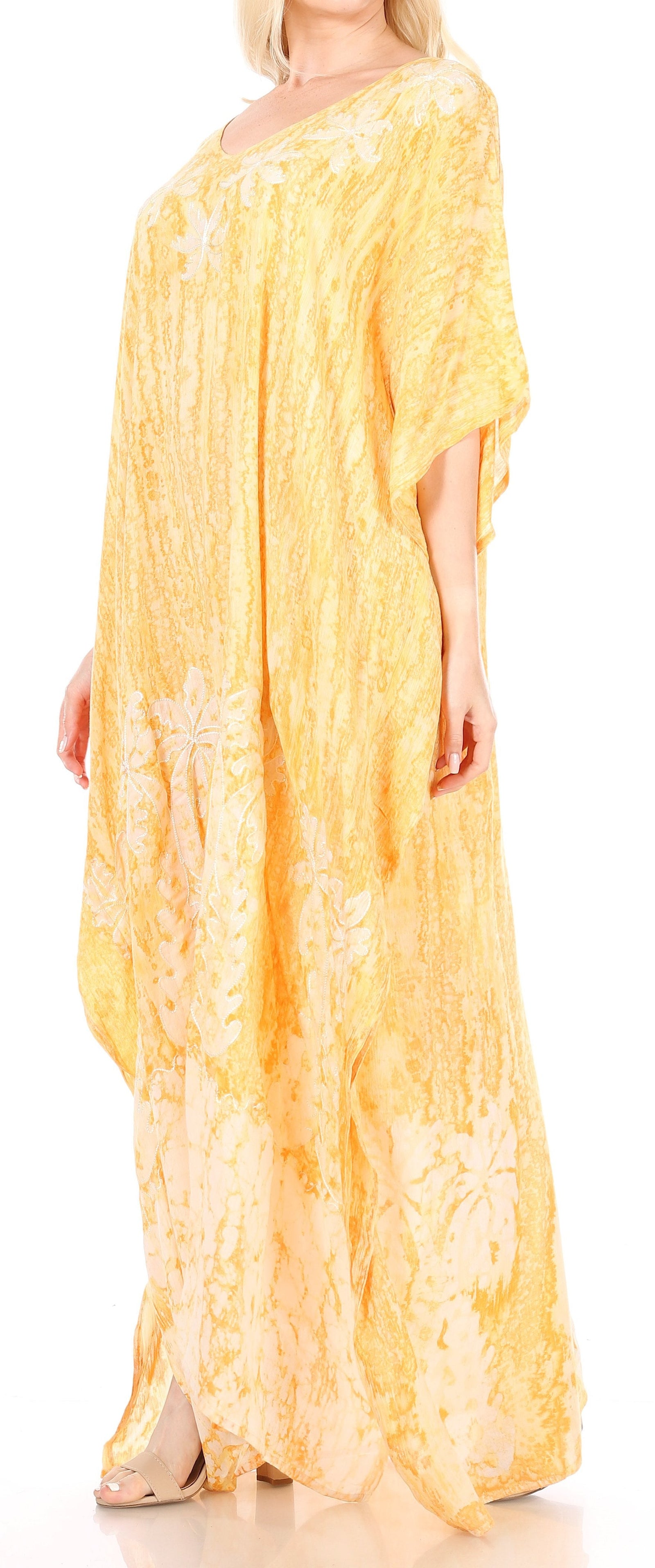Sakkas Tacy Women's Boho Summer Maxi Dress for Casual or Lounge Wear