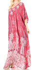 Sakkas Tacy Women's Boho Summer Maxi Dress for Casual or Lounge Wear
