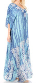 Sakkas Tacy Women's Boho Summer Maxi Dress for Casual or Lounge Wear