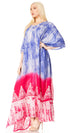 Sakkas Tacy Women's Boho Summer Maxi Dress for Casual or Lounge Wear