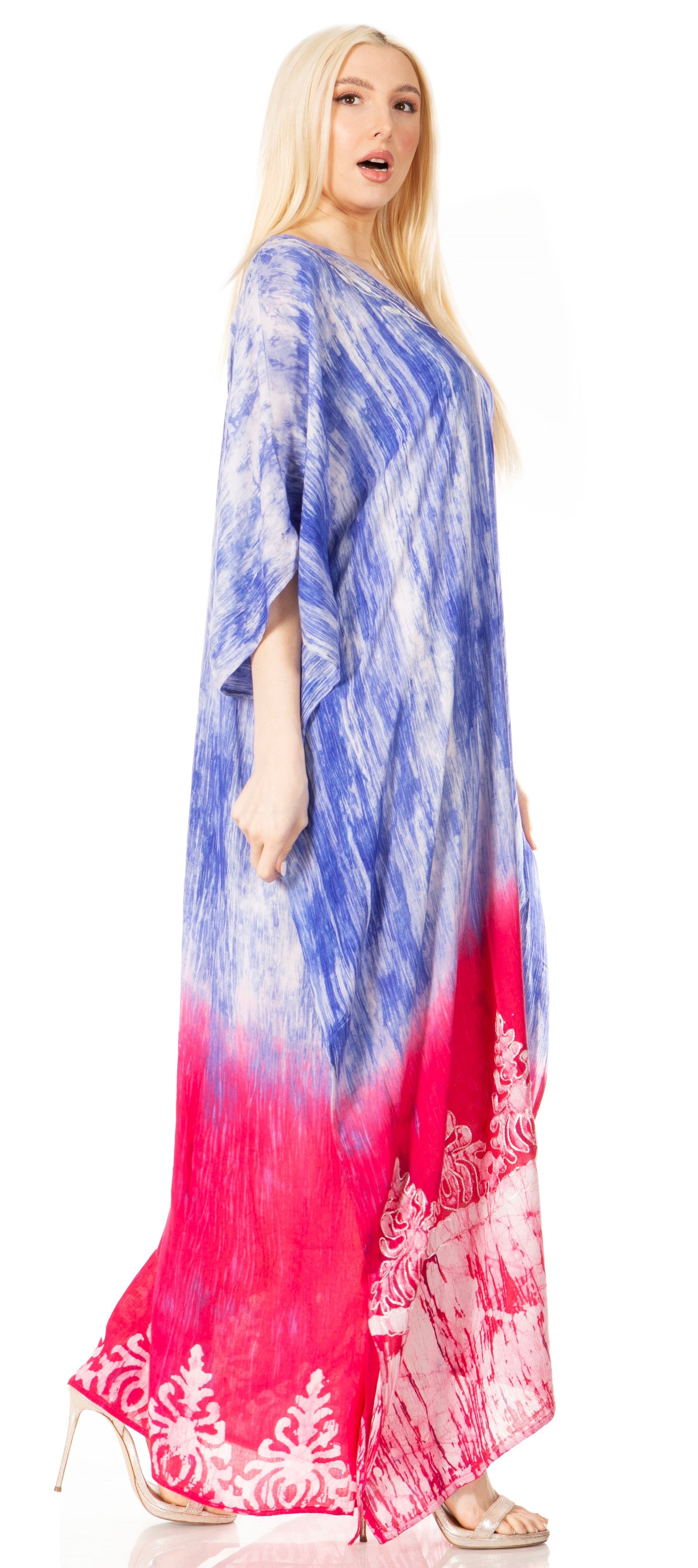 Sakkas Tacy Women's Boho Summer Maxi Dress for Casual or Lounge Wear