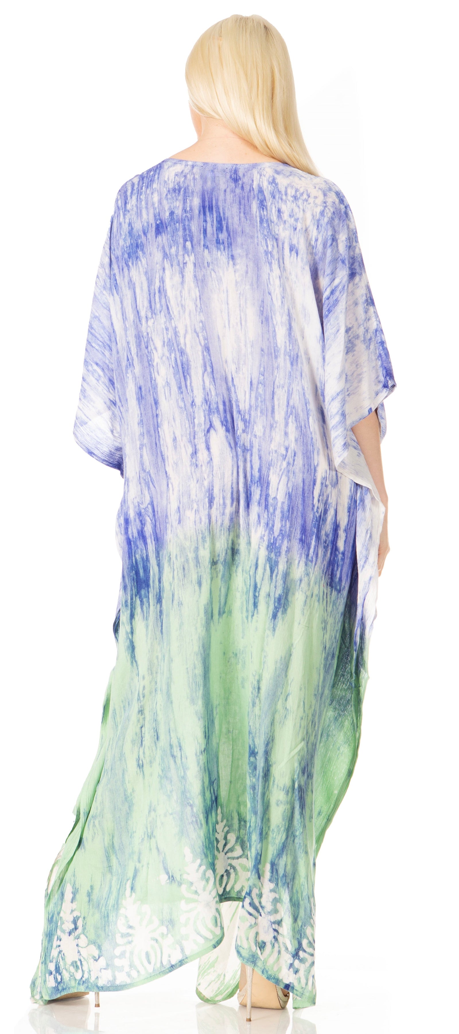 Sakkas Tacy Women's Boho Summer Maxi Dress for Casual or Lounge Wear