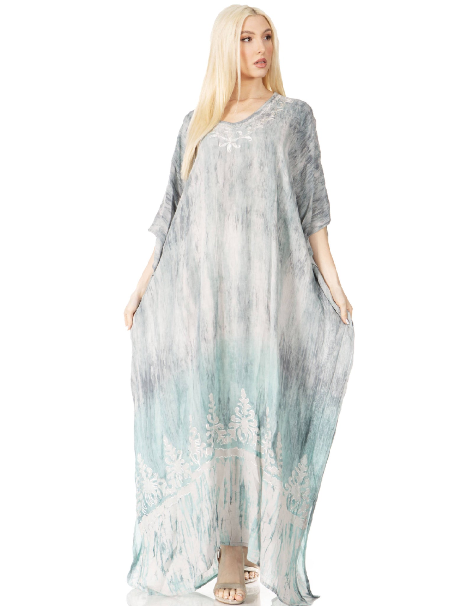 Sakkas Tacy Women's Boho Summer Maxi Dress for Casual or Lounge Wear