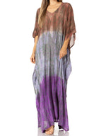 Sakkas Tacy Women's Boho Summer Maxi Dress for Casual or Lounge Wear
