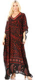 Sakkas Tacy Women's Boho Summer Maxi Dress for Casual or Lounge Wear