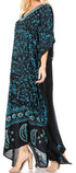 Sakkas Tacy Women's Boho Summer Maxi Dress for Casual or Lounge Wear
