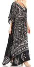 Sakkas Tacy Women's Boho Summer Maxi Dress for Casual or Lounge Wear