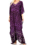 Sakkas Tacy Women's Boho Summer Maxi Dress for Casual or Lounge Wear