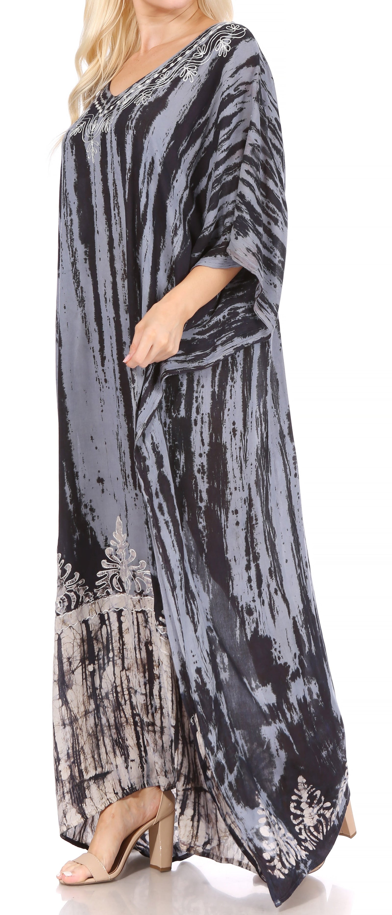 Sakkas Tacy Women's Boho Summer Maxi Dress for Casual or Lounge Wear