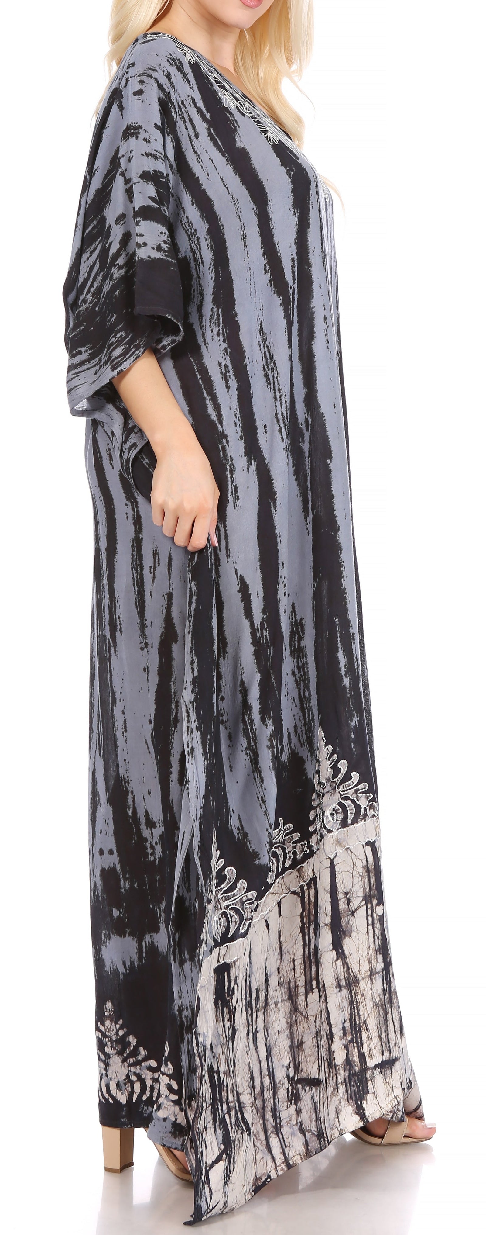 Sakkas Tacy Women's Boho Summer Maxi Dress for Casual or Lounge Wear
