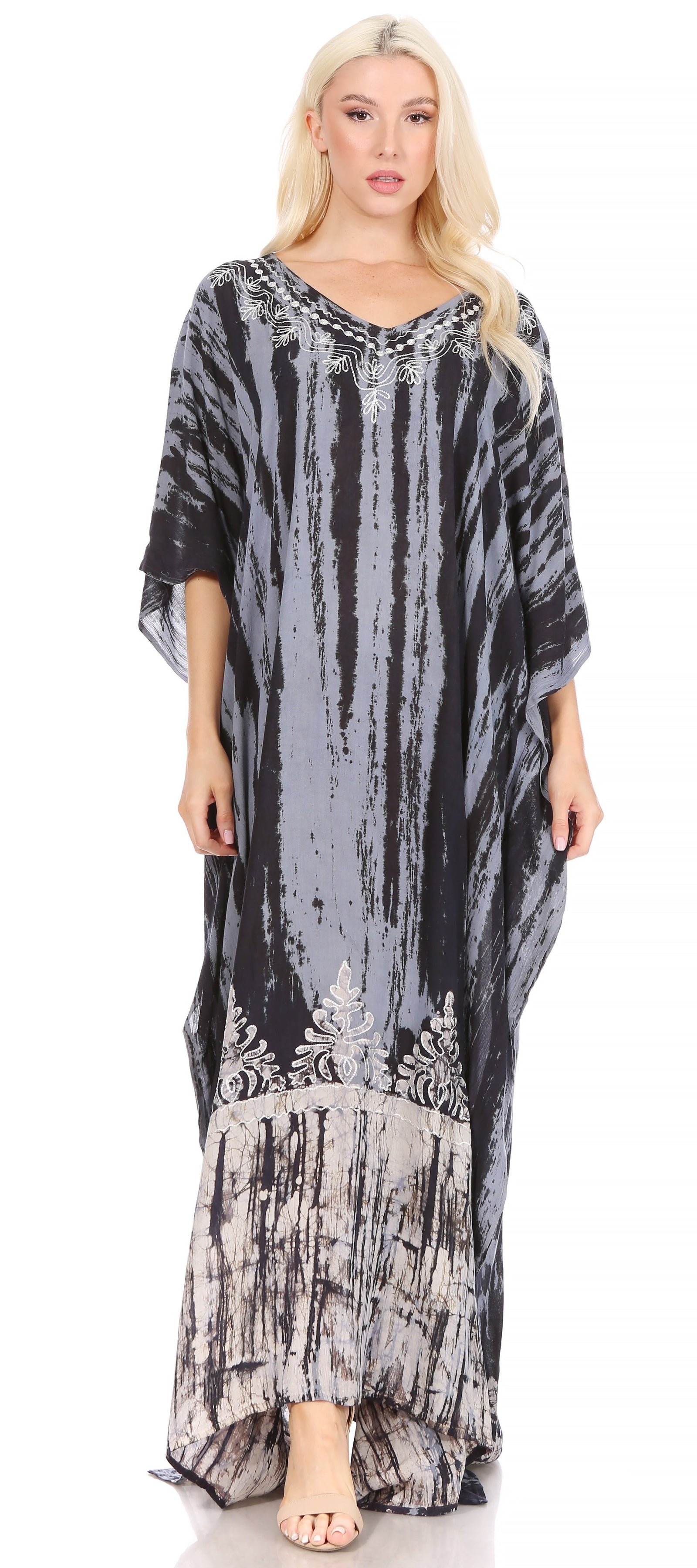 Sakkas Tacy Women's Boho Summer Maxi Dress for Casual or Lounge Wear