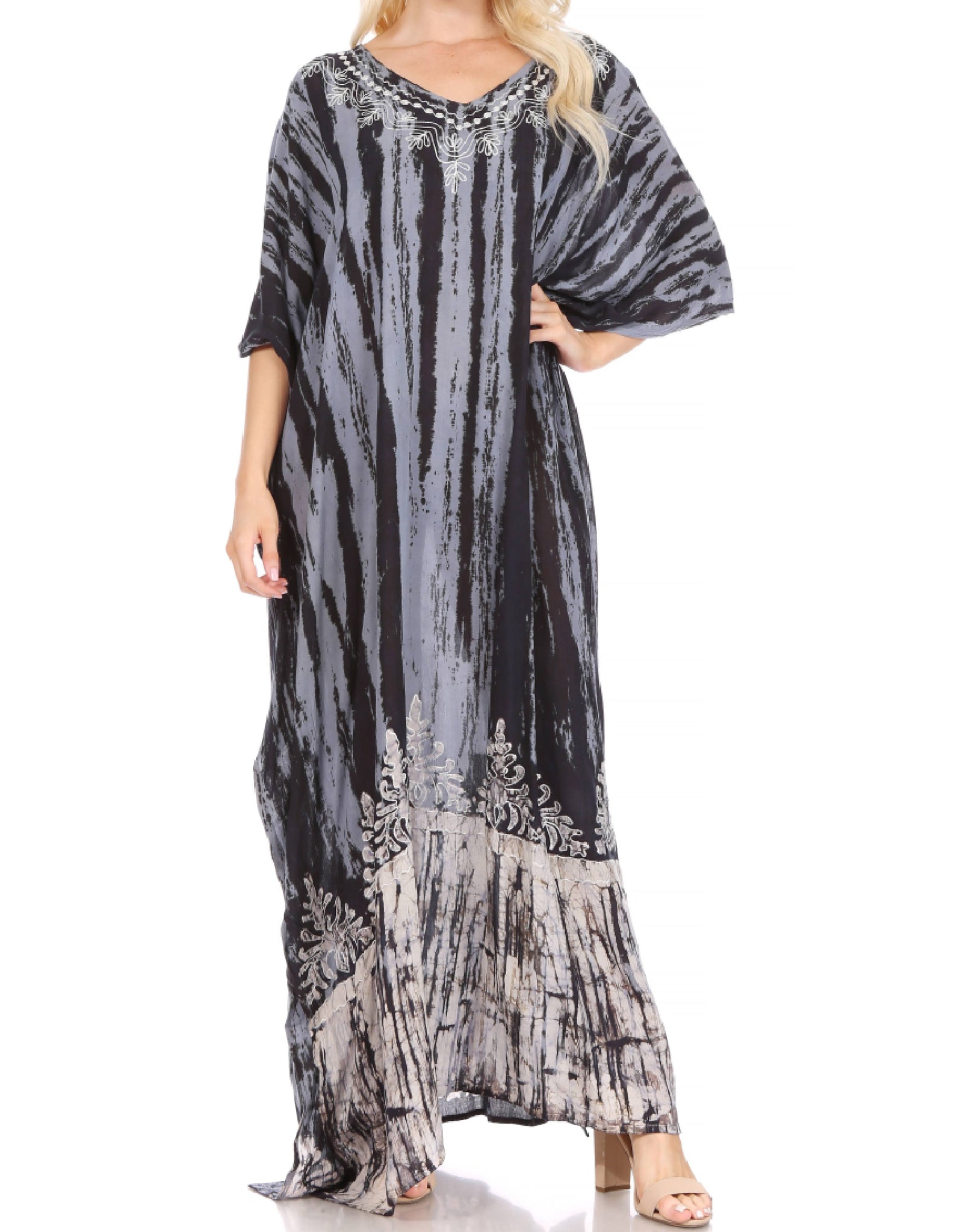 Sakkas Tacy Women's Boho Summer Maxi Dress for Casual or Lounge Wear