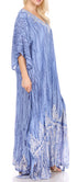 Sakkas Tacy Women's Boho Summer Maxi Dress for Casual or Lounge Wear
