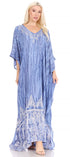Sakkas Tacy Women's Boho Summer Maxi Dress for Casual or Lounge Wear