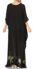 Vestido caftán largo informal bohemio Leonor de Sakkas para mujer, estilo caftán, para cubrirse.
