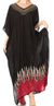 Vestido caftán largo informal bohemio Leonor de Sakkas para mujer, estilo caftán, para cubrirse.
