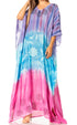 Sakkas Catia Women's Boho-Style Long Maxi Caftan for Lounging and Casual Wear