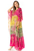 Sakkas Catia Women's Boho-Style Long Maxi Caftan for Lounging and Casual Wear