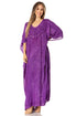 Sakkas Catia Women's Boho-Style Long Maxi Caftan for Lounging and Casual Wear