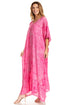 Sakkas Catia Women's Boho-Style Long Maxi Caftan for Lounging and Casual Wear